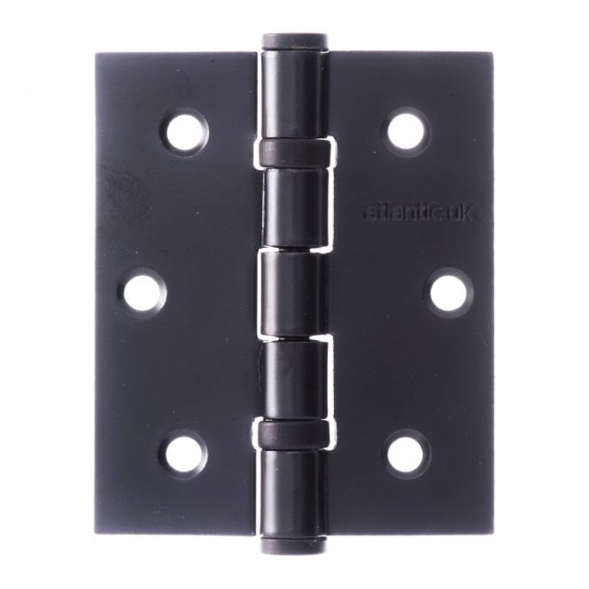 Atlantic Double Ball Bearing Hinge, Matt Black, Fire Rated, 76mm (3
