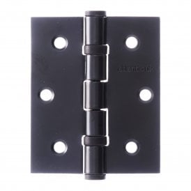 Double Ball Bearing Hinge, Matt Black, Fire Rated, 76mm (3")