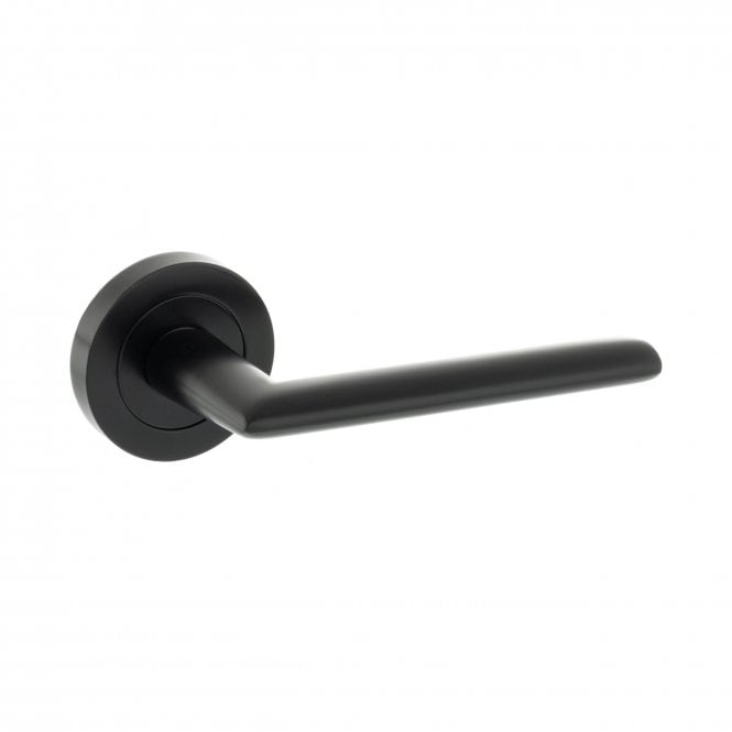 Atlantic Status Alabama Designer Lever on Round Rose - Matt Black