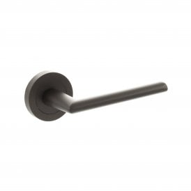 Status Alabama Designer Lever on Round Rose - Urban Dark Bronze
