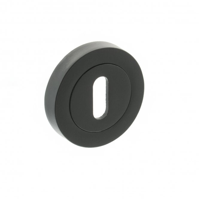 Atlantic Status Key Escutcheon on Round Rose - Matt Black