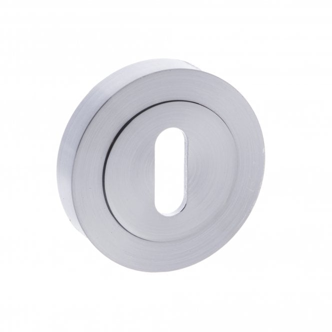 Atlantic Status Key Escutcheon on Round Rose - Satin Chrome
