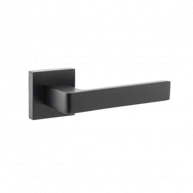 Atlantic Status Montana Designer Lever on S4 Square Rose - Matt Black