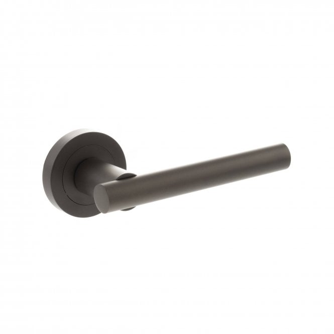 Atlantic Status Nebraska Lever on Round Rose - Urban Dark Bronze