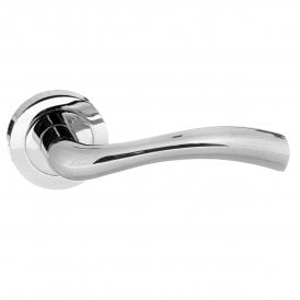 Status Texas Lever on Round Rose - Polished Chrome