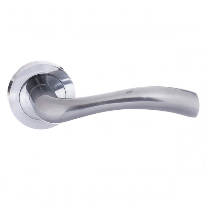 Atlantic Status Texas Lever on Round Rose - Satin Chrome