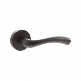Status Texas Lever on Round Rose - Urban Dark Bronze