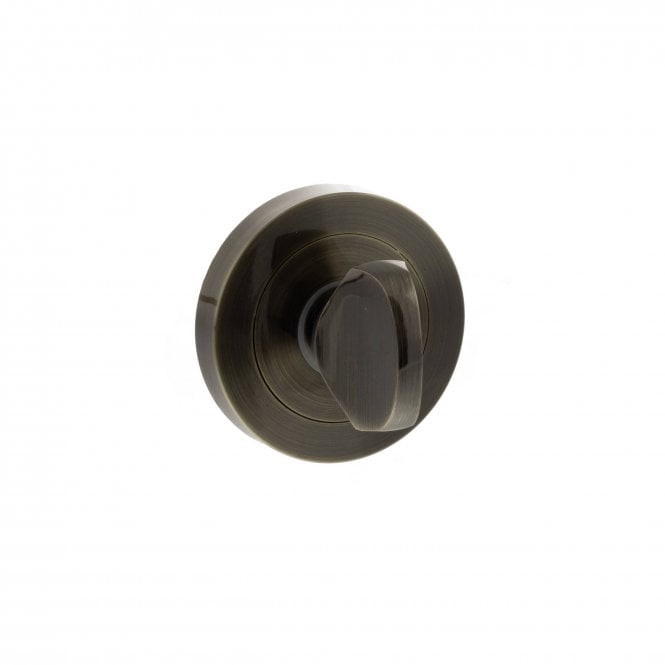 Atlantic Status WC Turn and Release on Round Rose - Antique Brass