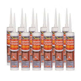 Everbuild Clear Silicone - Box of 12