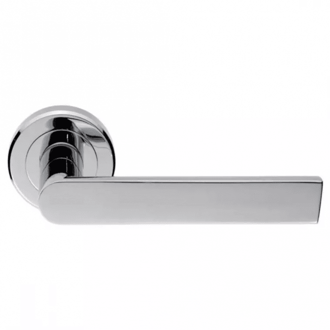 Carlisle Brass Serozzetta Edge Lever on Round Rose - Polished Chrome