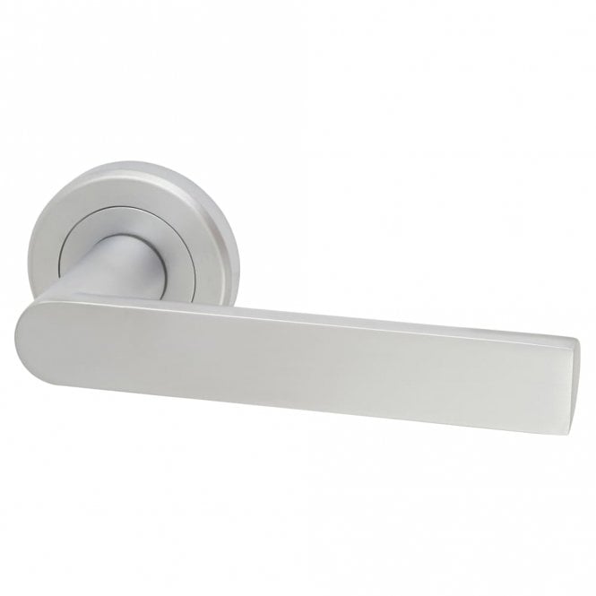 Carlisle Brass Serozzetta Edge Lever on Round Rose - Satin Chrome