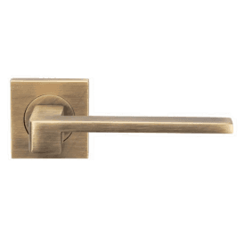 Serozzetta Equi Lever on Square Rose - Antique Brass