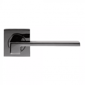 Serozzetta Equi Lever on Square Rose - Black Nickel