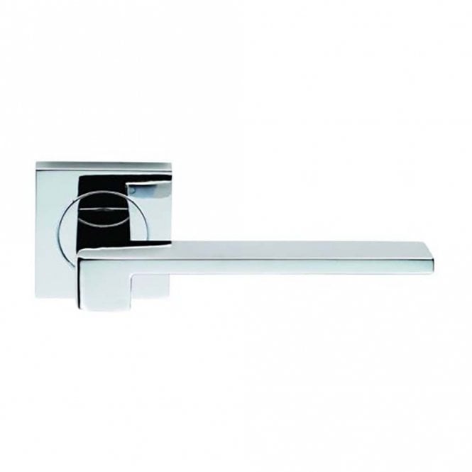 Carlisle Brass Serozzetta Equi Lever on Square Rose - Polished Chrome