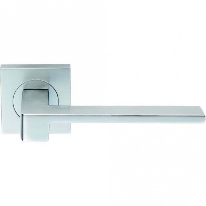 Carlisle Brass Serozzetta Equi Lever on Square Rose - Satin Chrome
