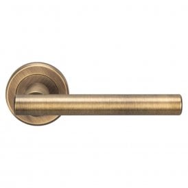 Serozzetta Philiadelphia Lever on Round Rose - Antique Brass