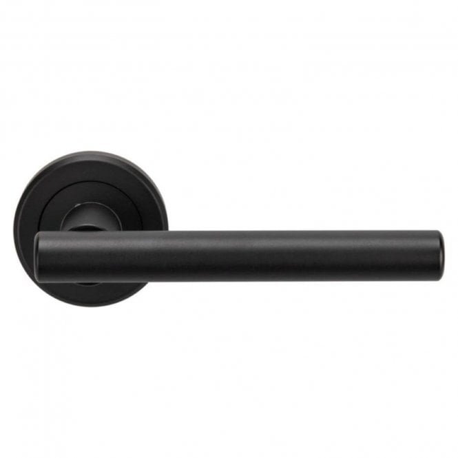 Carlisle Brass Serozzetta Philiadelphia Lever on Round Rose - Matt Black