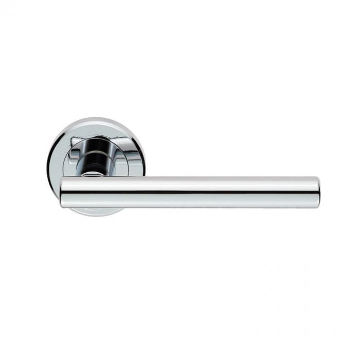 Carlisle Brass Serozzetta Philiadelphia Lever on Round Rose - Polished Chrome