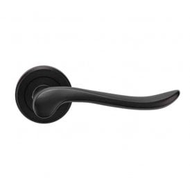 Serozzetta Verdun Lever on Round Rose - Matt Black