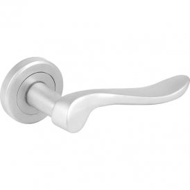 Serozzetta Verdun Lever on Round Rose - Satin Chrome