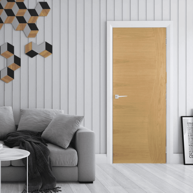 Deanta Cadiz Pre-Finished Internal Oak FD30 Fire Door