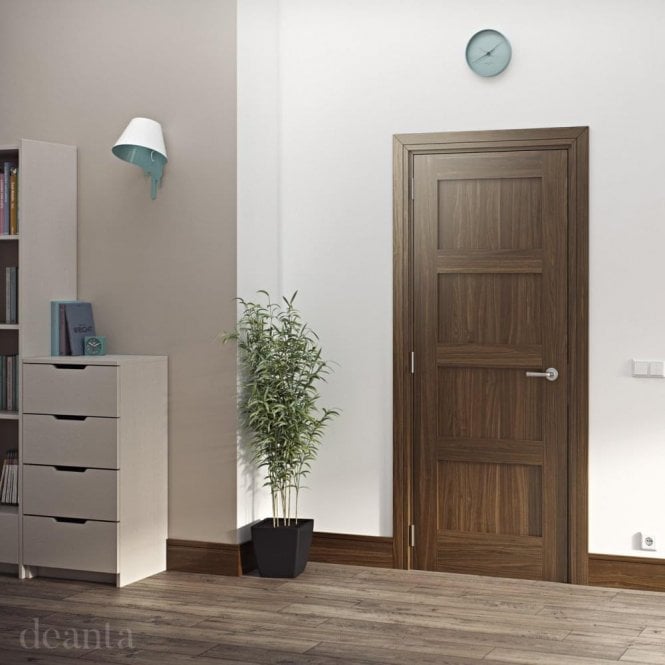 Deanta Coventry Pre-Finished Internal Walnut Door