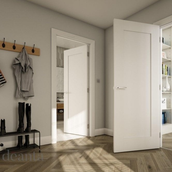 Deanta Denver Internal White Primed Door