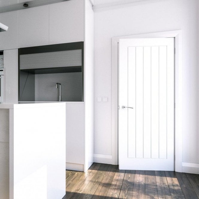 Deanta Ely Internal White Primed FD30 Fire Door