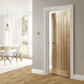 Ely Pre-Finished Internal Oak FD30 Fire Door