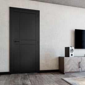 Internal Black Fully Finished Dalston Door