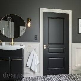 Internal Black Pre-Finished Windsor Door