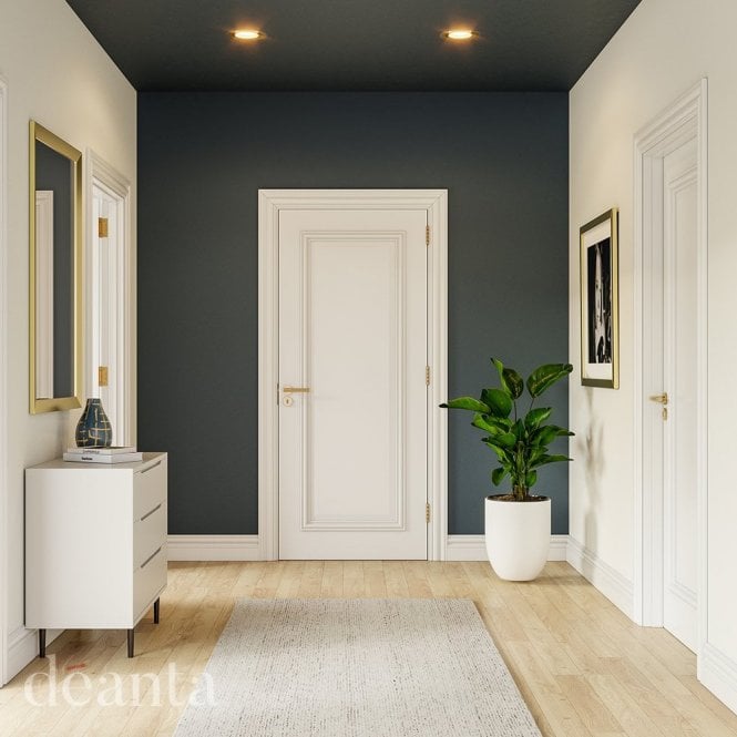 Deanta Internal White Primed Blenheim Door