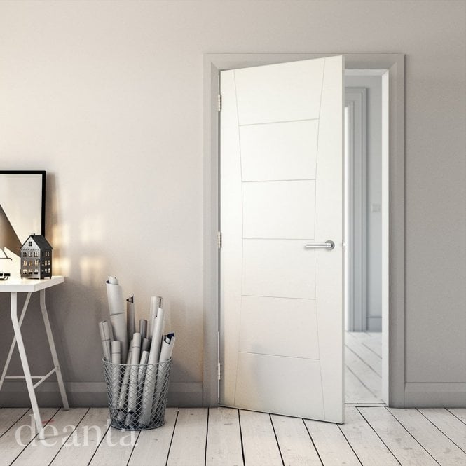 Deanta Pamplona Internal White Primed Door