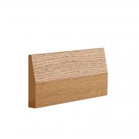 Pre-finished Oak Half Splayed Architrave Set 16mm x 90mm x 2180mm