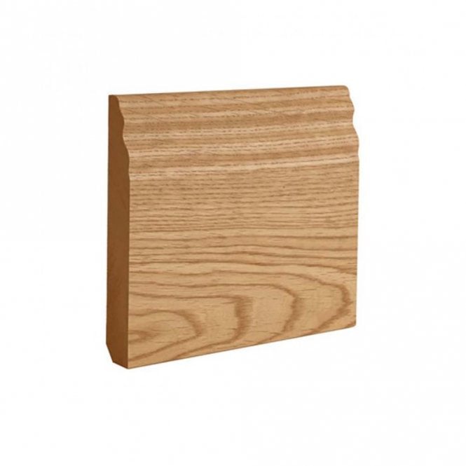 Deanta Pre-finished Oak Traditional Skirting Board 16mm x 145mm x 3600mm