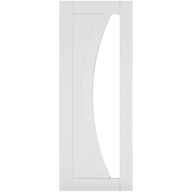 Deanta Ravello Internal White Primed Door with Clear Glass