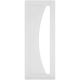 Ravello Internal White Primed Door with Clear Glass