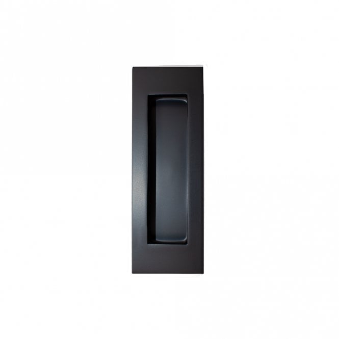 Deanta Slim Pocket Door Finger Pull Handle - Matt Black