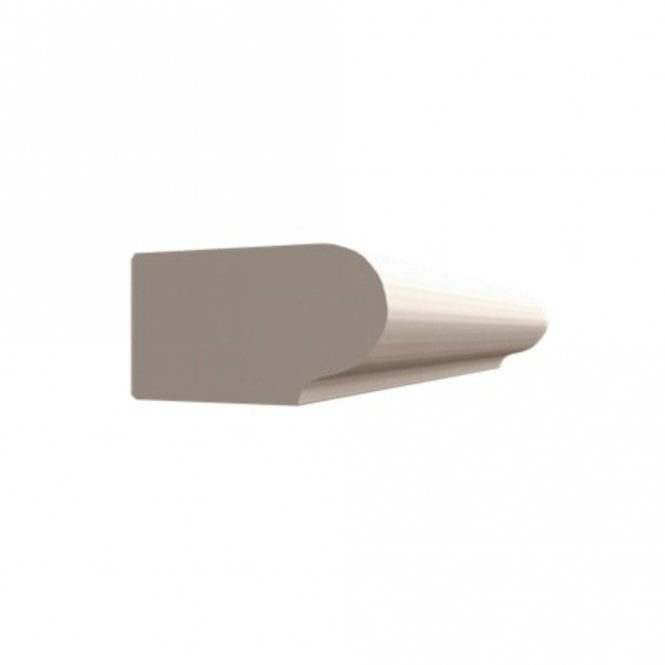 Deanta White Primed Bullnose Moulding 25mm x 45mm x 2400mm - pack of 2