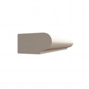 White Primed Bullnose Moulding 25mm x 45mm x 2400mm - pack of 2