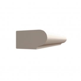 White Primed Bullnose Moulding 25mm x 45mm x 2400mm - pack of 2