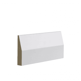 White Primed Half Splayed Architrave Set 16mm x 90mm x 2180mm