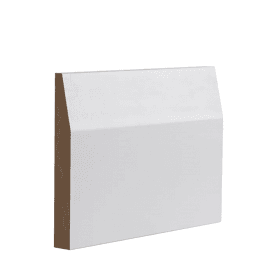 White Primed Half Splayed Skirting Board 16mm x 145mm x 3600mm