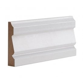 White Primed Ulysses Architrave Set 18mm x 90mm x 2180mm