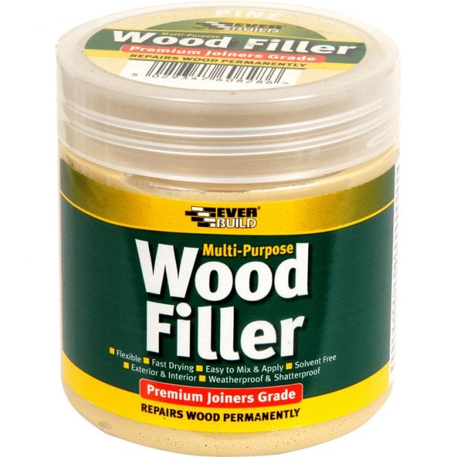 Everbuild Multi-Purpose Premium Joiners Grade Wood Filler - Medium Stainable 250ml