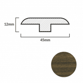 FC41 Prestige Oak T-Profile Door Bar - 1m