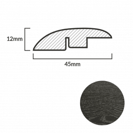 FC69 Castle Oak Ramp-Profile Door Bar - 1m