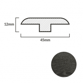 FC69 Castle Oak T-Profile Door Bar - 1m