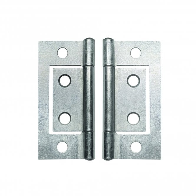 GW Leader 75mm Zinc Plated Flush Hinge Pair