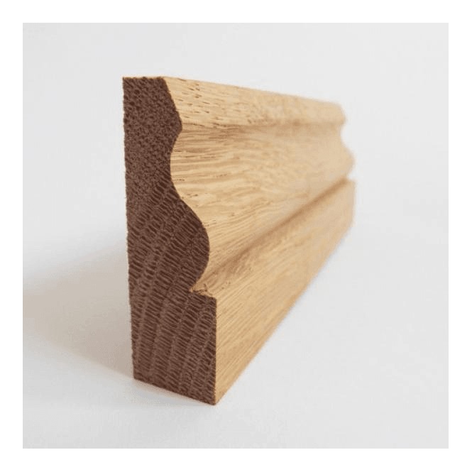 GW Leader American White Oak 25mm x 75mm Ogee Skirting Board / Architrave